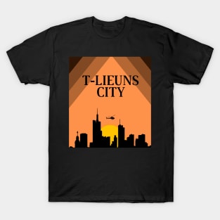 t-lieuns sunset city T-Shirt